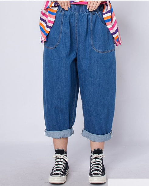 Barrel-fit jeans